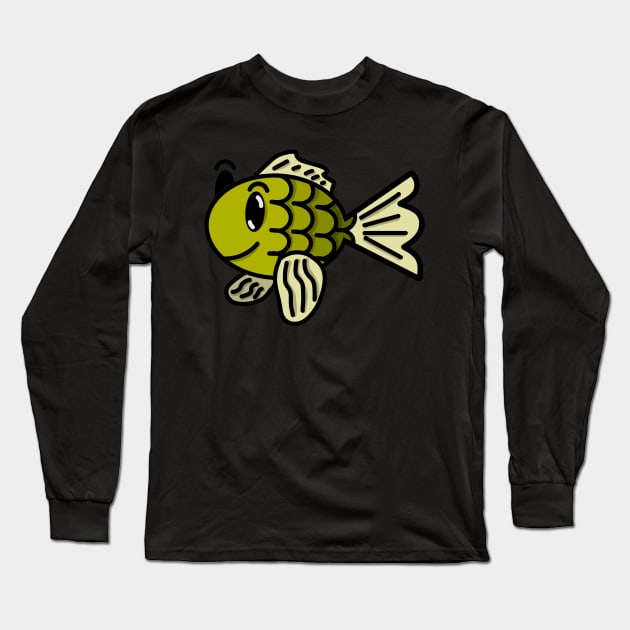 Yellow Fish Long Sleeve T-Shirt by IgorAndMore